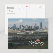 Calgary Alberta Briefkaart (Voorkant / Achterkant)