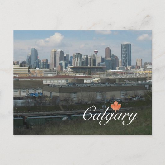 Calgary Alberta Briefkaart (Voorkant)