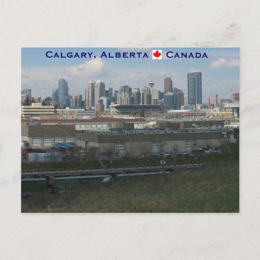 Calgary Alberta Briefkaart (Voorkant)