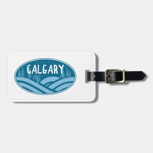 Calgary Alberta buiten Bagagelabel (Voorkant horizontaal)