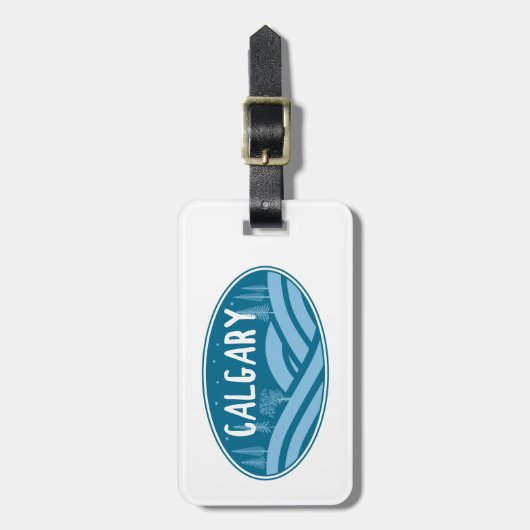 Calgary Alberta buiten Bagagelabel (Voorkant verticaal)