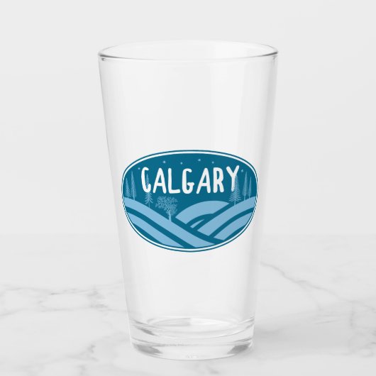 Calgary Alberta buiten Glas (Voorkant)