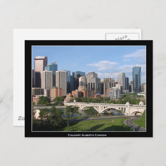 Calgary Alberta Canada Downtown Skyline Uitzicht Briefkaart (Voorkant / Achterkant)