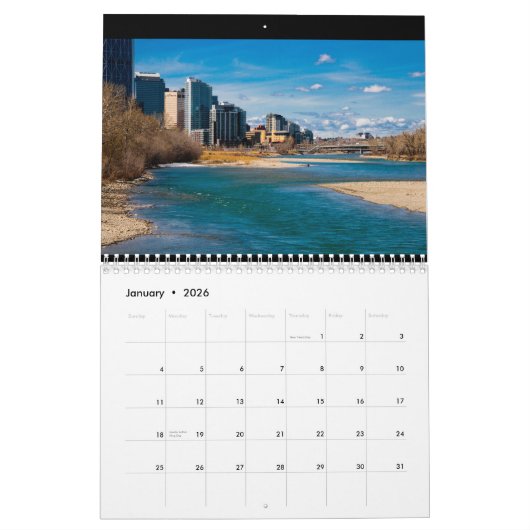 Calgary, Alberta, Canada Kalender (Jan 2026)