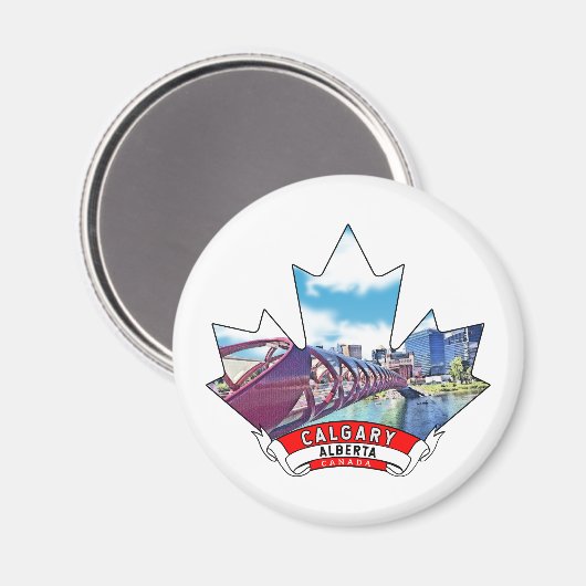 Calgary, Alberta Canada Magneet (Voorkant / Achterkant)