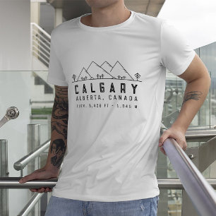 Calgary Alberta Canada minimalistische souvenirs T-shirt