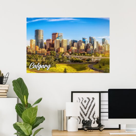 Calgary, Alberta, Canada Poster (Thuiskantoor)