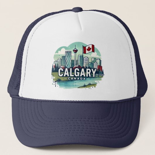 Calgary Alberta Canada Trucker Pet (Voorkant)