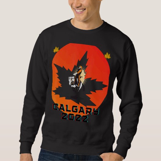 Calgary Alberta Canadese Westerne Traditie & Histo Trui (Voorkant)