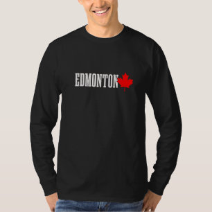 Calgary Alberta Esdoornblad Canada Canadese Vlag P T-shirt