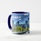Calgary Alberta Panorama Cup Mok (Voorkant links)