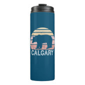Calgary Alberta Retro Beer Thermosbeker (Voorkant)