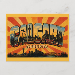 Calgary Alberta Rodeo & Energie Briefkaart