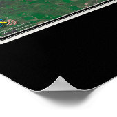 Calgary Alberta Satellite Poster Map (Hoek)