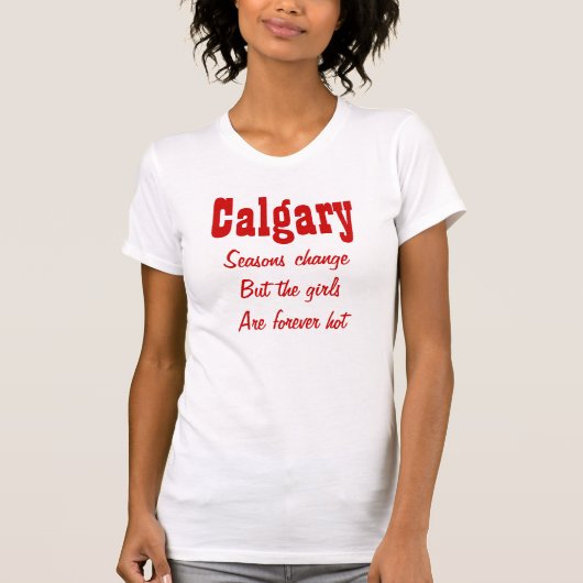 Calgary Alberta T-shirt (Voorkant)