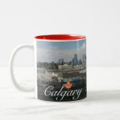 Calgary Alberta Tweekleurige Koffiemok (Links)