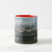 Calgary Alberta Tweekleurige Koffiemok (Center)