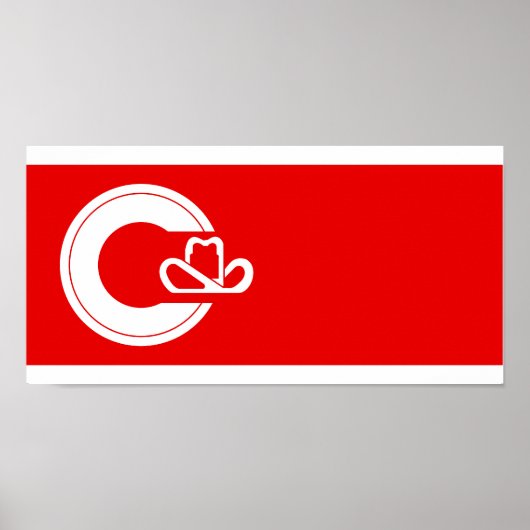 Calgary, Alberta vlag Poster (Voorkant)