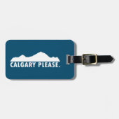 Calgary Alsjeblieft Bagagelabel (Voorkant horizontaal)