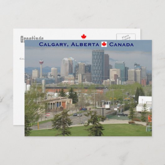 Calgary Briefkaart (Voorkant / Achterkant)