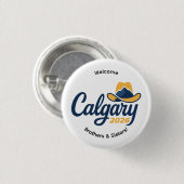 Calgary Canada 2026 Internationale Conventie Speld Ronde Button 3,2 Cm (Voorkant /achterkant)