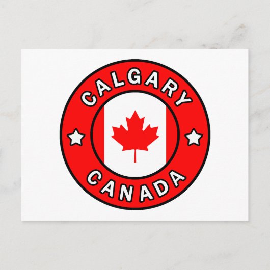 Calgary Canada Briefkaart (Voorkant)