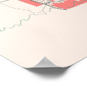 Calgary - Canada Chalk City Map Poster (Hoek)