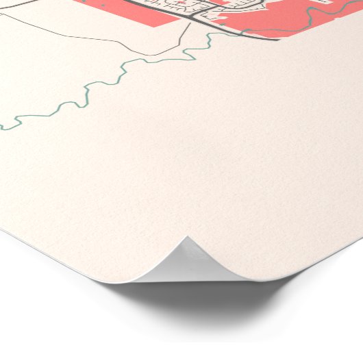 Calgary - Canada Chalk City Map Poster (Hoek)