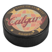 Calgary Canada City tafeltennis Hockey Puck (3/4)