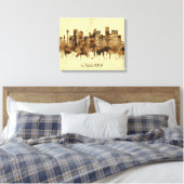 Calgary Canada Cityscape Canvas Afdruk (Insitu (Slaapkamer))