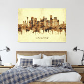 Calgary Canada Cityscape Canvas Afdruk (Insitu (Slaapkamer))