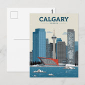 Calgary Canada Downtown Skyline Briefkaart (Voorkant / Achterkant)