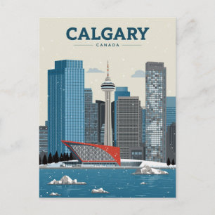 Calgary Canada Downtown Skyline Briefkaart