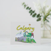 Calgary, Canada Famous City Briefkaart (Staand voorkant)