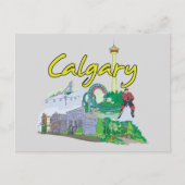 Calgary, Canada Famous City Briefkaart (Voorkant)