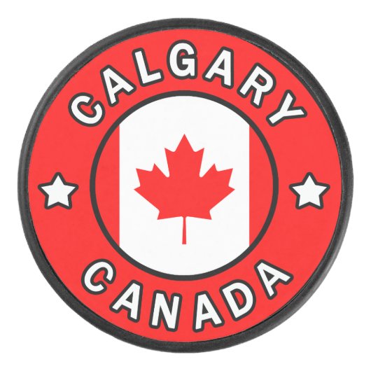 Calgary Canada Hockey Puck (Voorkant)