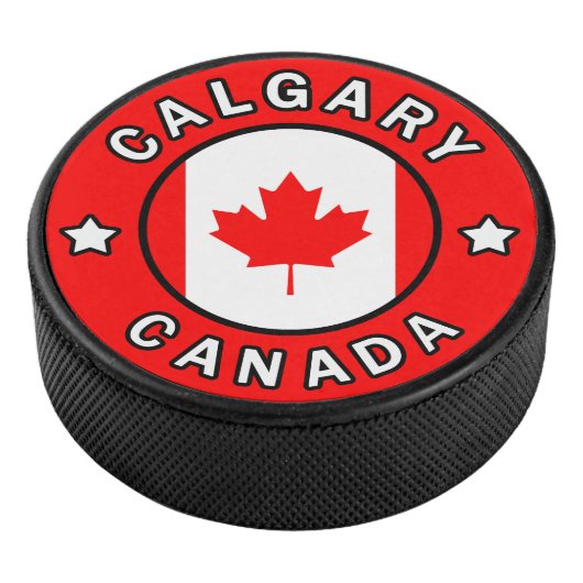 Calgary Canada Hockey Puck (3/4)