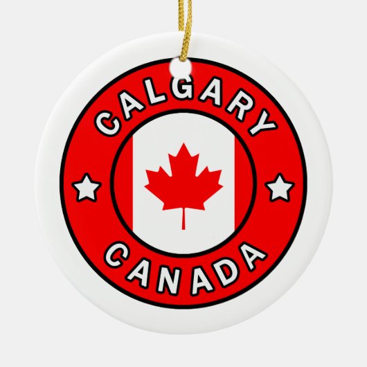 Calgary Canada Keramisch Ornament (Voorkant)