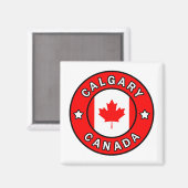 Calgary Canada Magneet (Voorkant / Achterkant)
