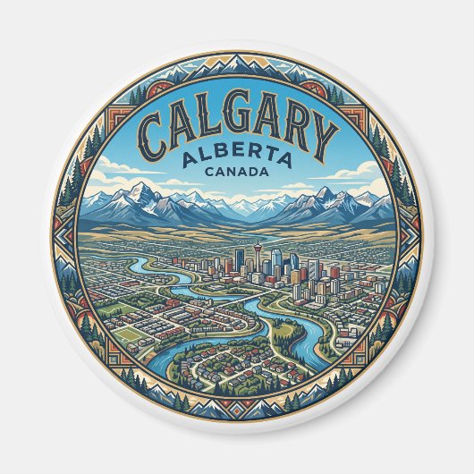 Calgary Canada Magneet (Voorkant)