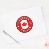 Calgary Canada Ovale Sticker (Envelop)