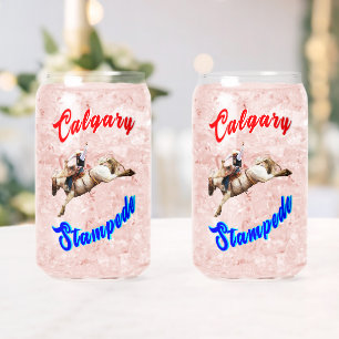 Calgary Canada Paarden Juli Ruiters Calgary Stampe Blikvorm Glas