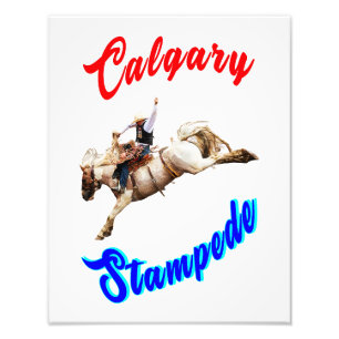 Calgary Canada Paarden Juli Ruiters Calgary Stampe Foto Afdruk