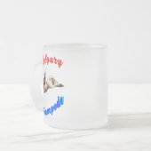 Calgary Canada Paarden Juli Ruiters Calgary Stampe Matglas Koffiemok (Voorkant links)