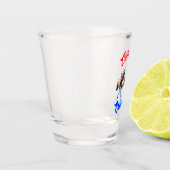 Calgary Canada Paarden Juli Ruiters Calgary Stampe Shot Glas (Links)