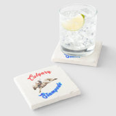 Calgary Canada Paarden Juli Ruiters Calgary Stampe Stenen Onderzetter (Zijkant)