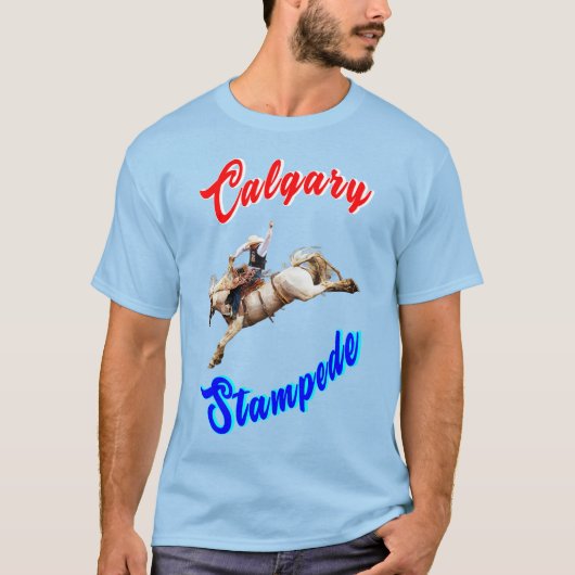 Calgary Canada Paarden Juli Ruiters Calgary Stampe T-shirt (Voorkant)