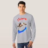 Calgary Canada Paarden Juli Ruiters Calgary Stampe T-shirt (Voorkant volledig)
