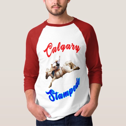 Calgary Canada Paarden Juli Ruiters Calgary Stampe T-shirt (Voorkant)