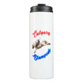 Calgary Canada Paarden Juli Ruiters Calgary Stampe Thermosbeker (Voorkant)